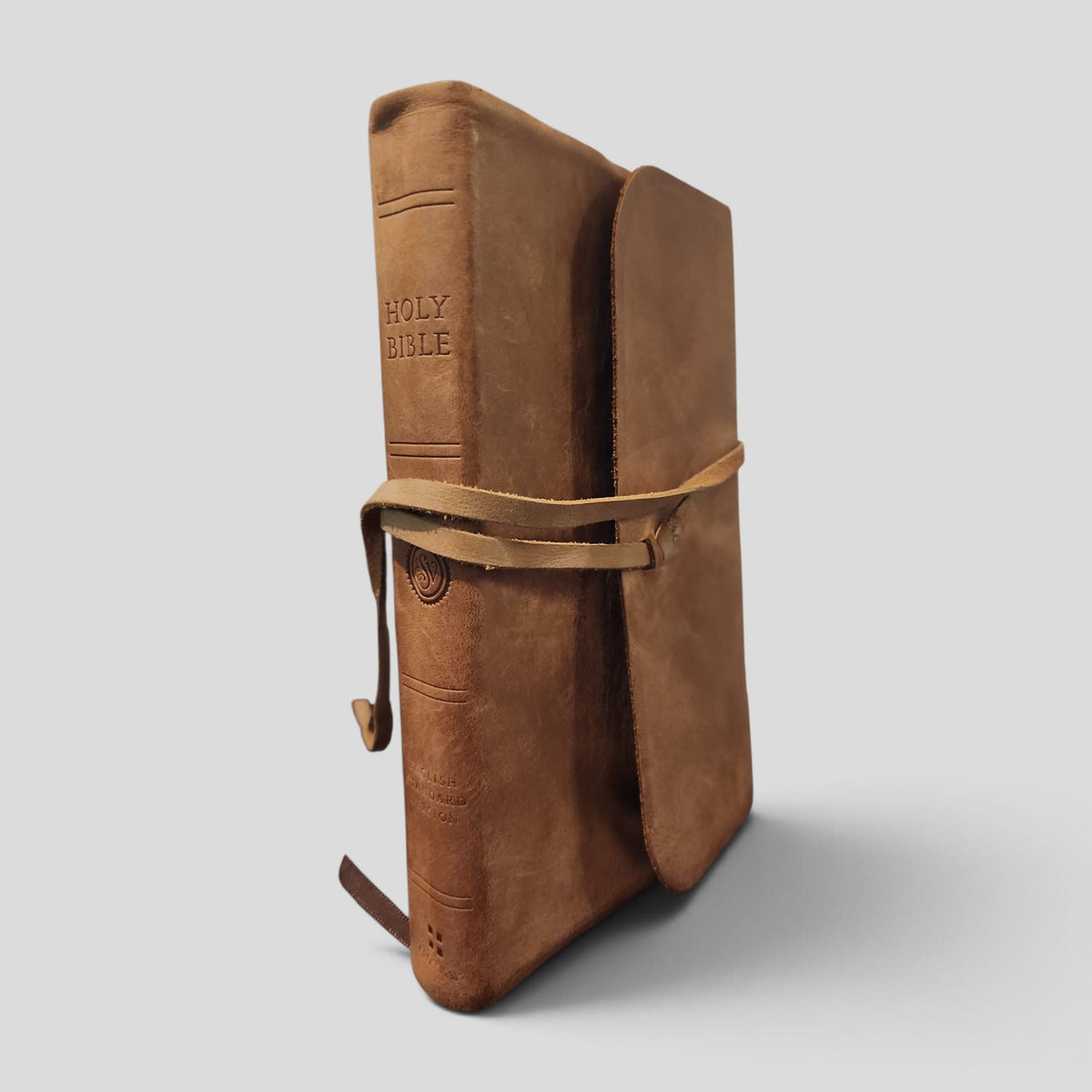 ESV Thinline Bible brown wrap, actual cover