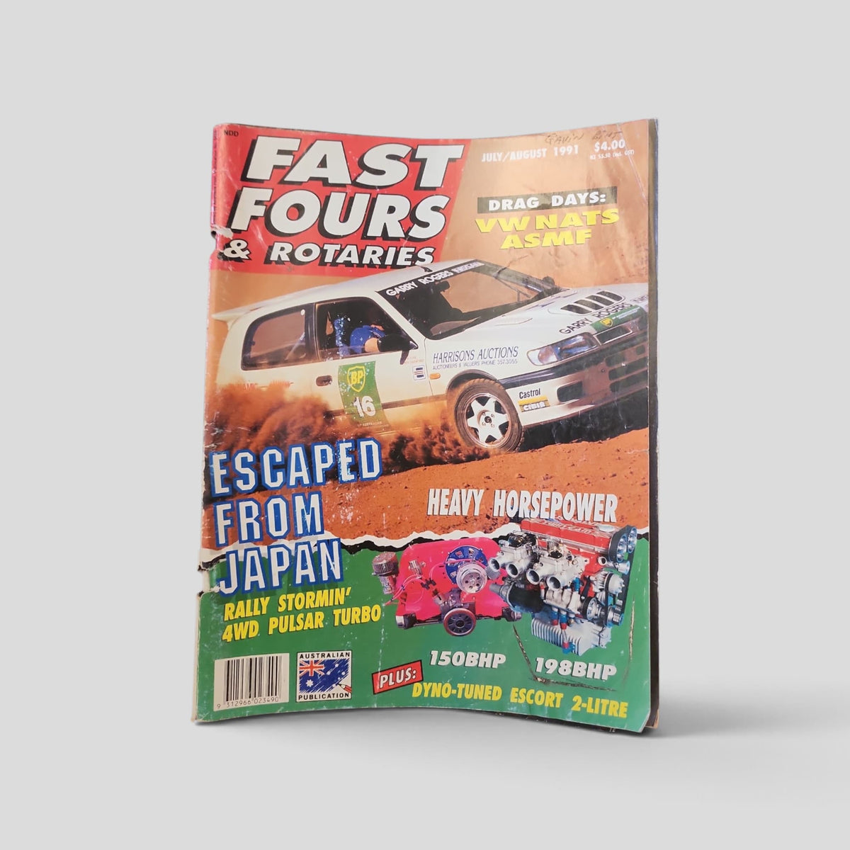 Fast Fours &amp; Rotaries – July/August 1991 actual cover