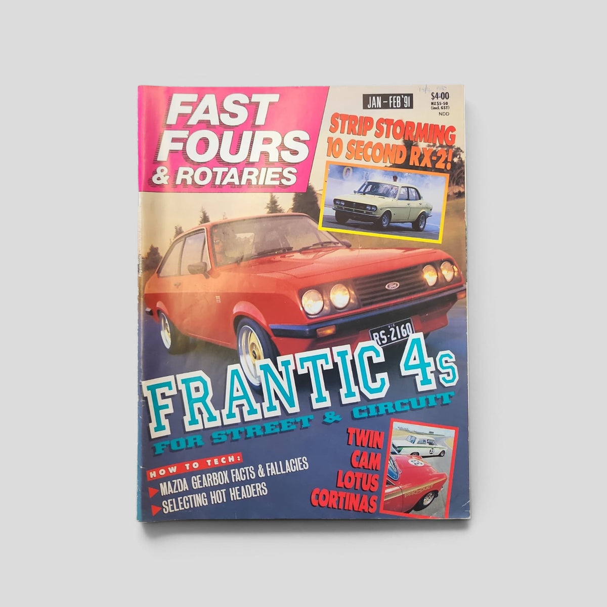 Fast Fours &amp; Rotaries – January–February 1991 actual cover