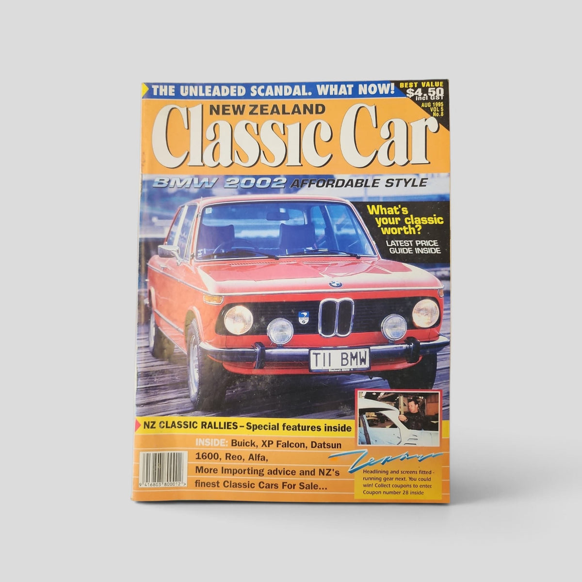 New Zealand Classic Car – August 1995 actual cover