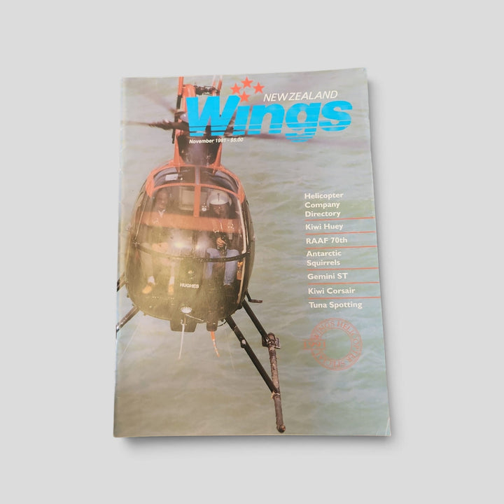 New Zealand Wings – November 1991 actual cover