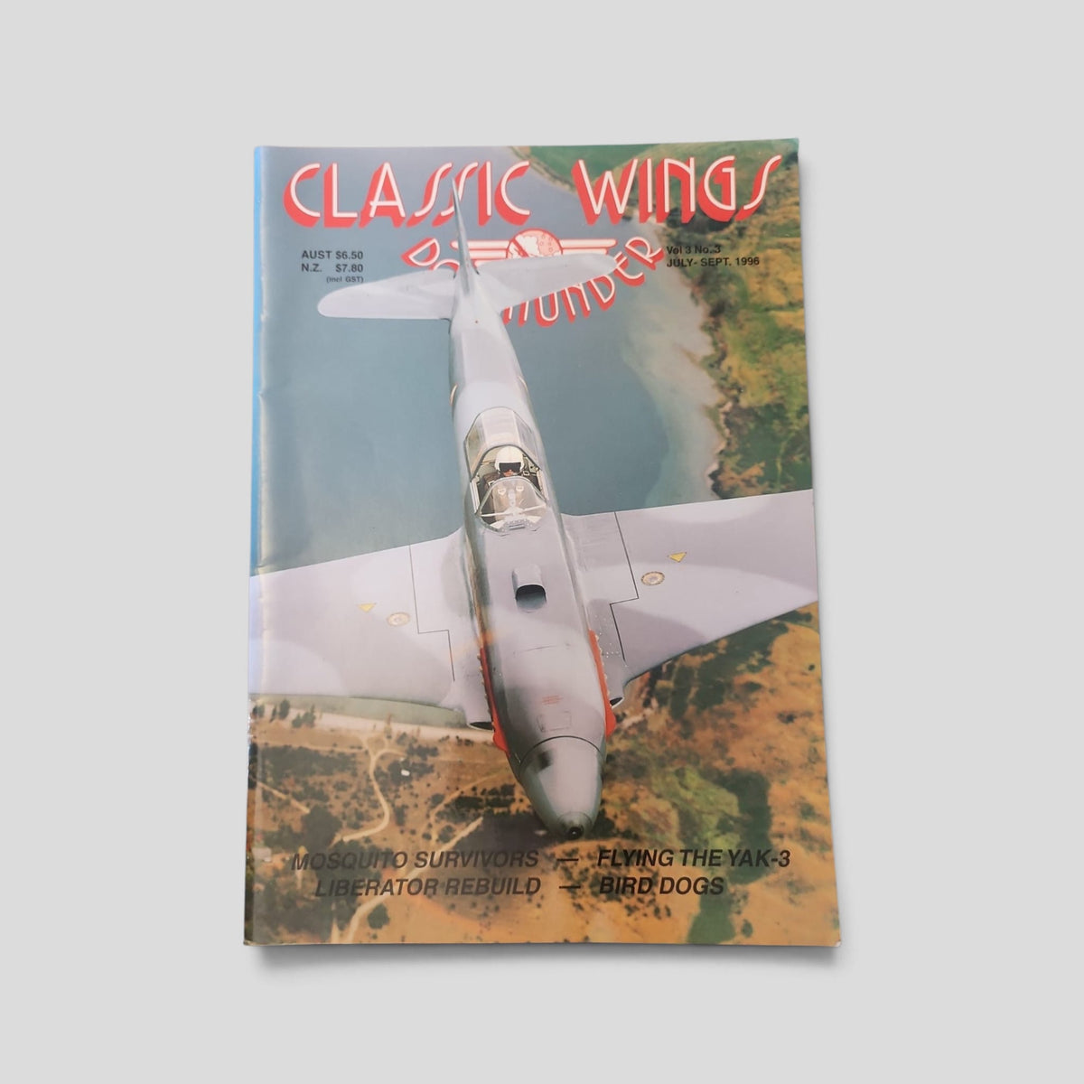 Classic Wings Downunder – Vol. 3 No. 3 – July–September 1996 actual cover