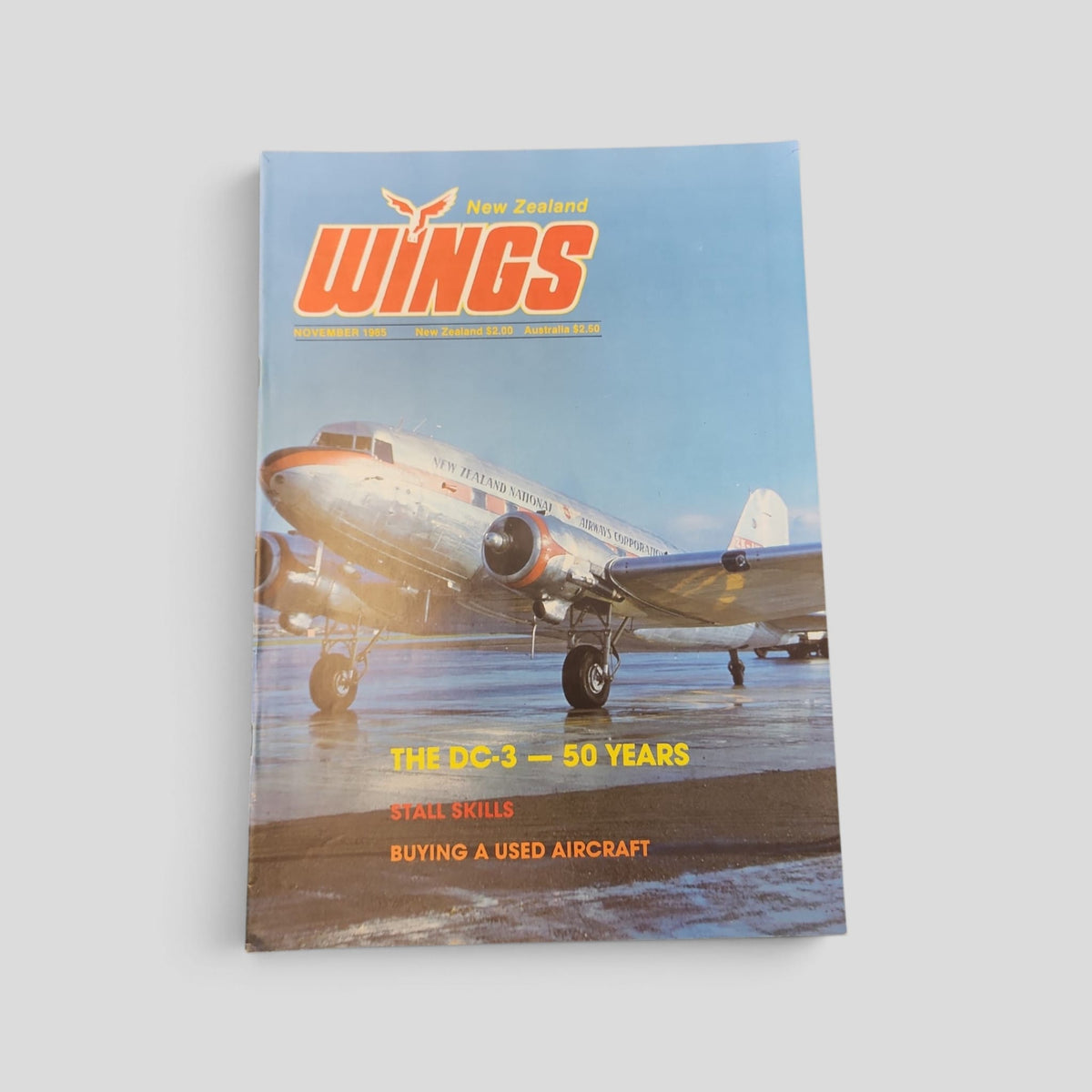 New Zealand Wings – November 1985 actual cover