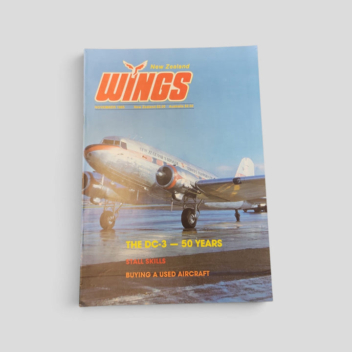 New Zealand Wings – November 1985 actual cover
