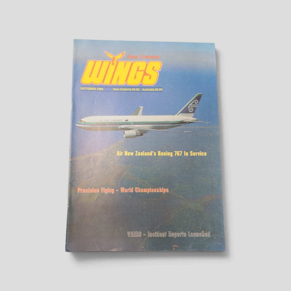 New Zealand Wings – October 1985 actual cover