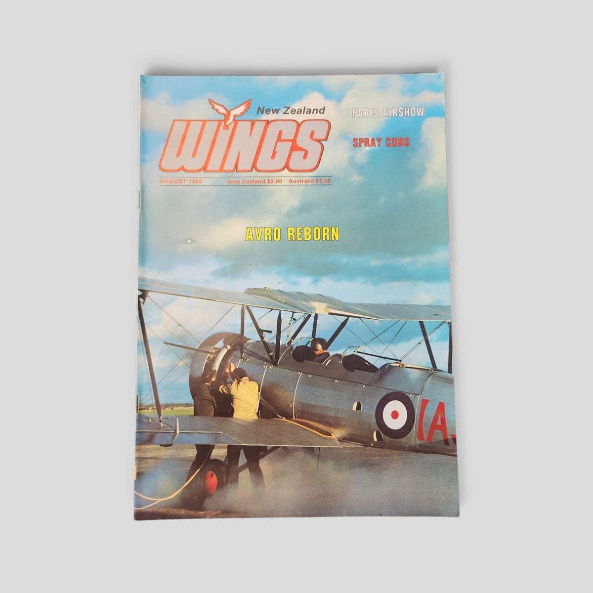 New Zealand Wings – August 1985 actual cover