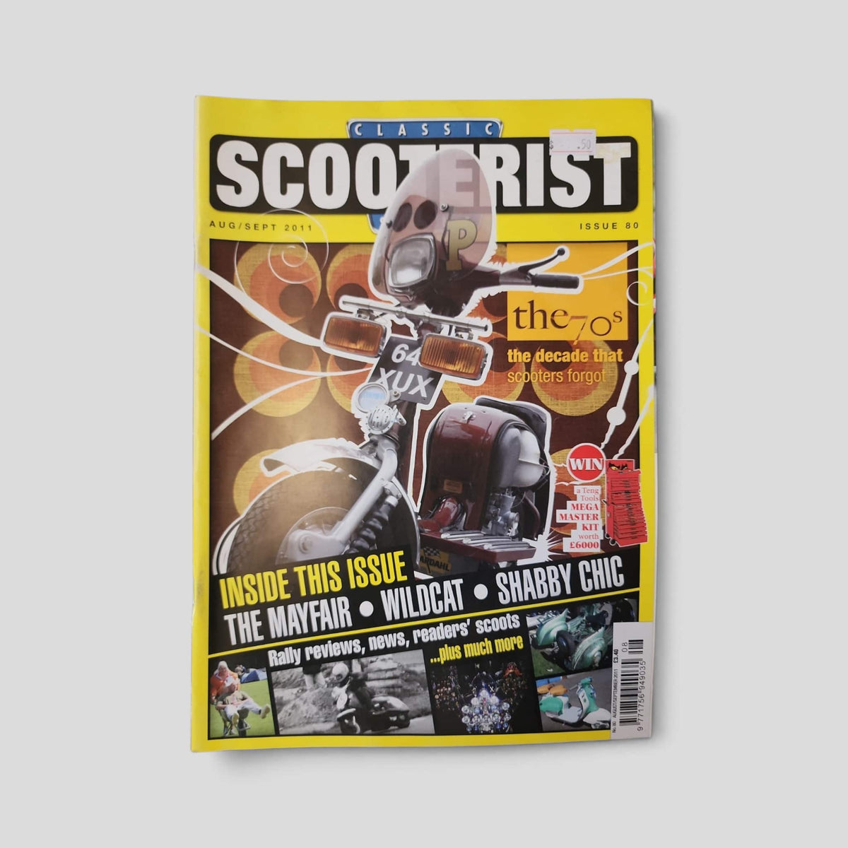 Classic Scooterist – No. 80 – August/September 2011 — original front cover