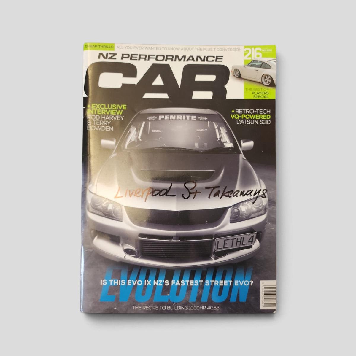 NZ Performance Car – No. 216 – December 2014 — original front cover