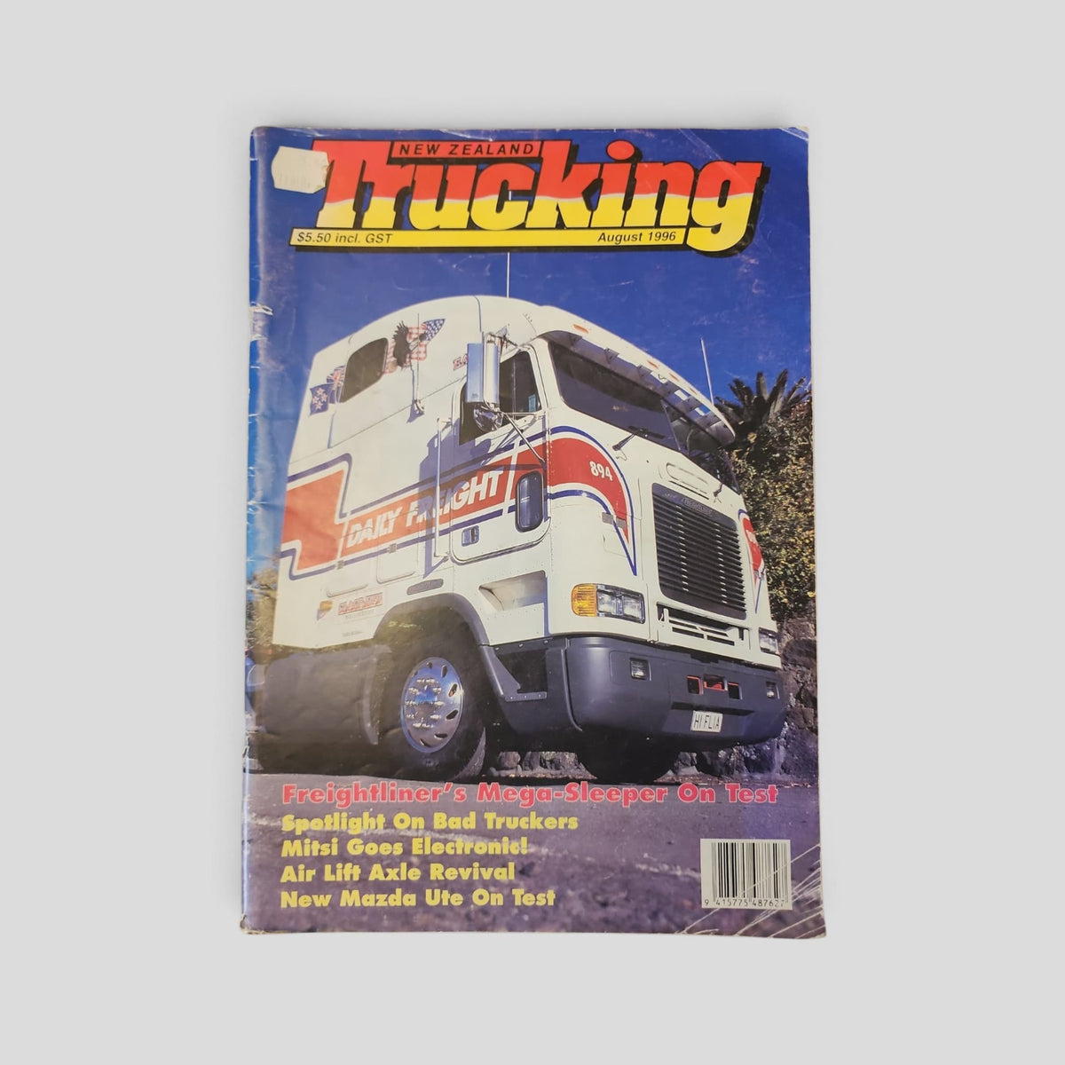 New Zealand Trucking – August 1996 — original front cover