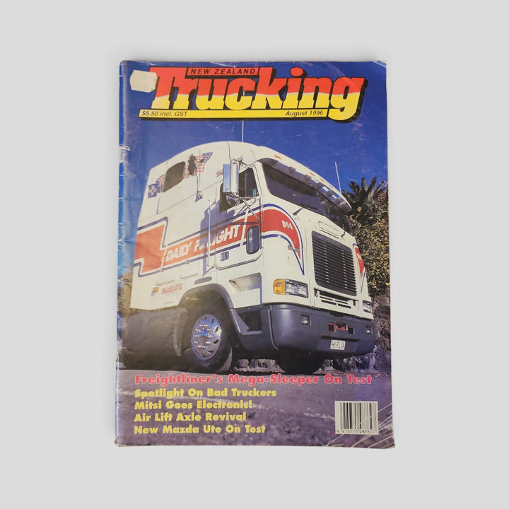New Zealand Trucking – August 1996 — original front cover