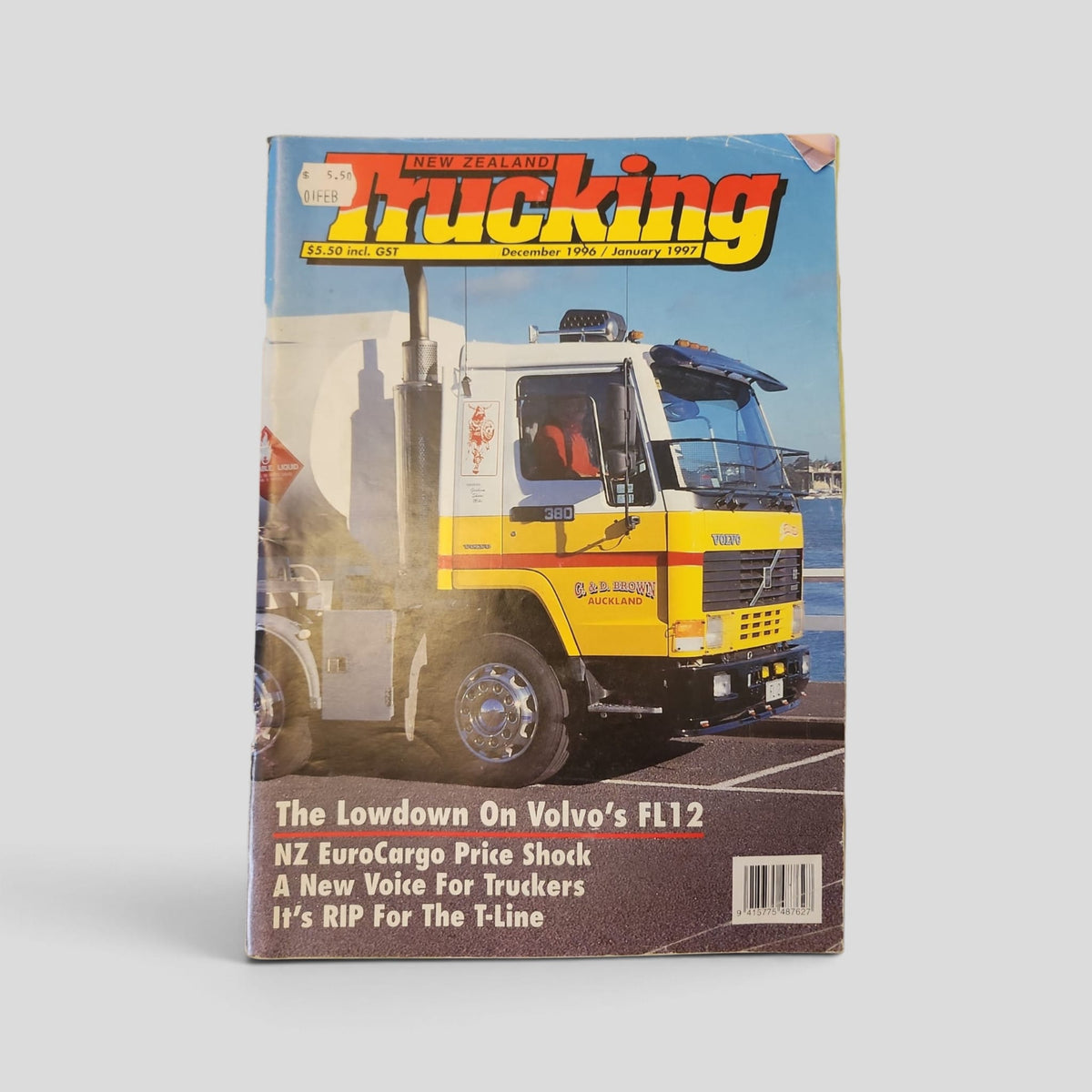 New Zealand Trucking – December 1996/January 1997 — original front cover