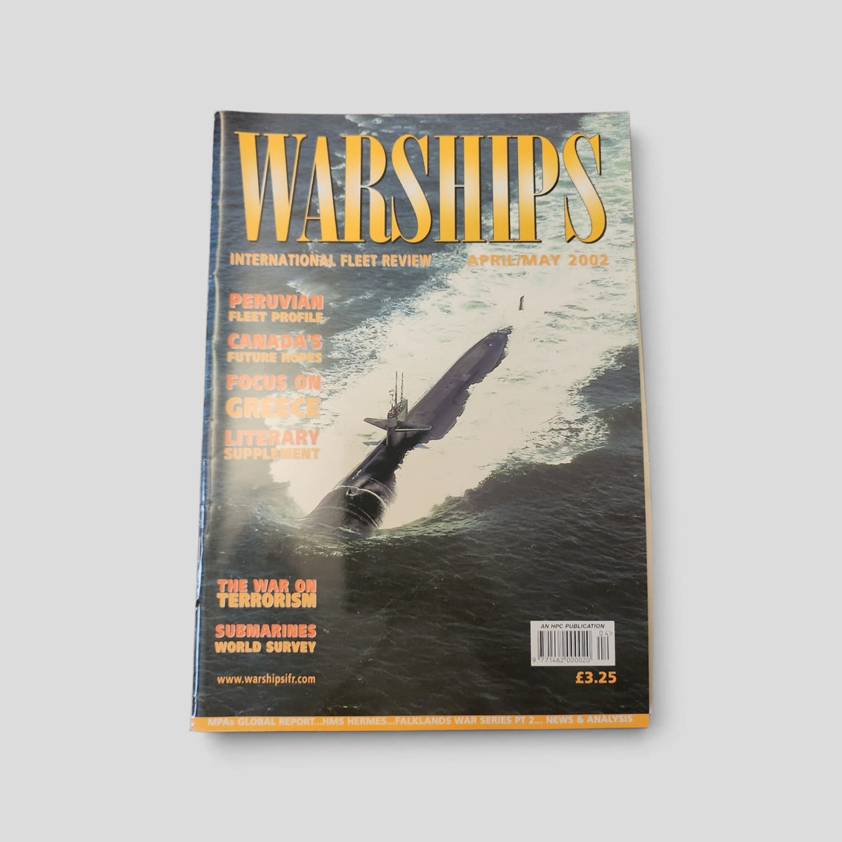 Warships International Fleet Review – April/May 2002 — original front cover
