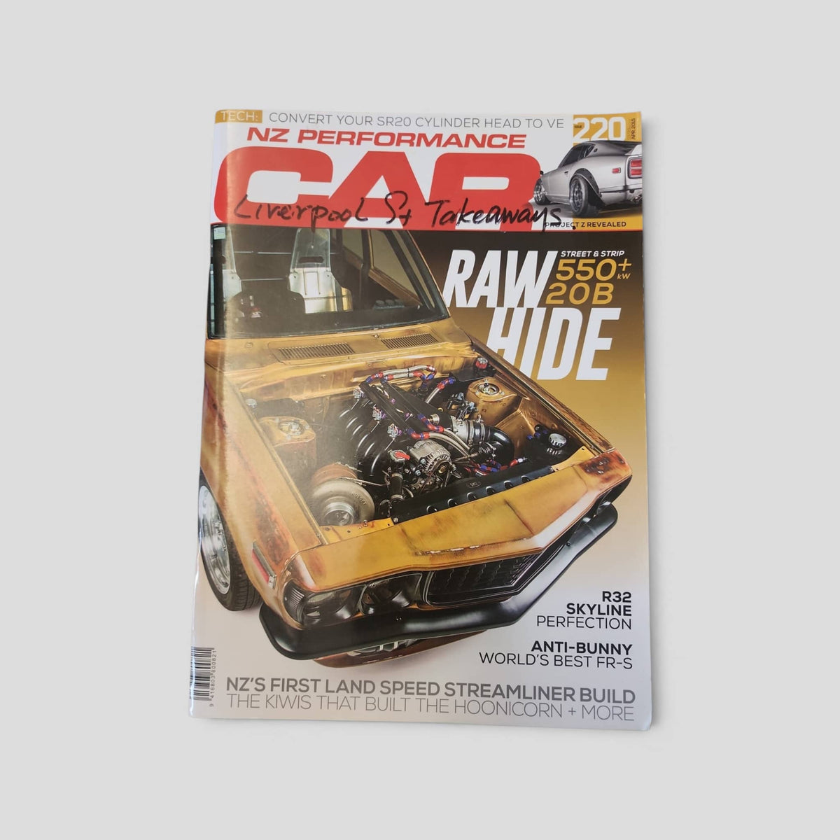 NZ Performance Car – No. 220 – April 2015 — original front cover