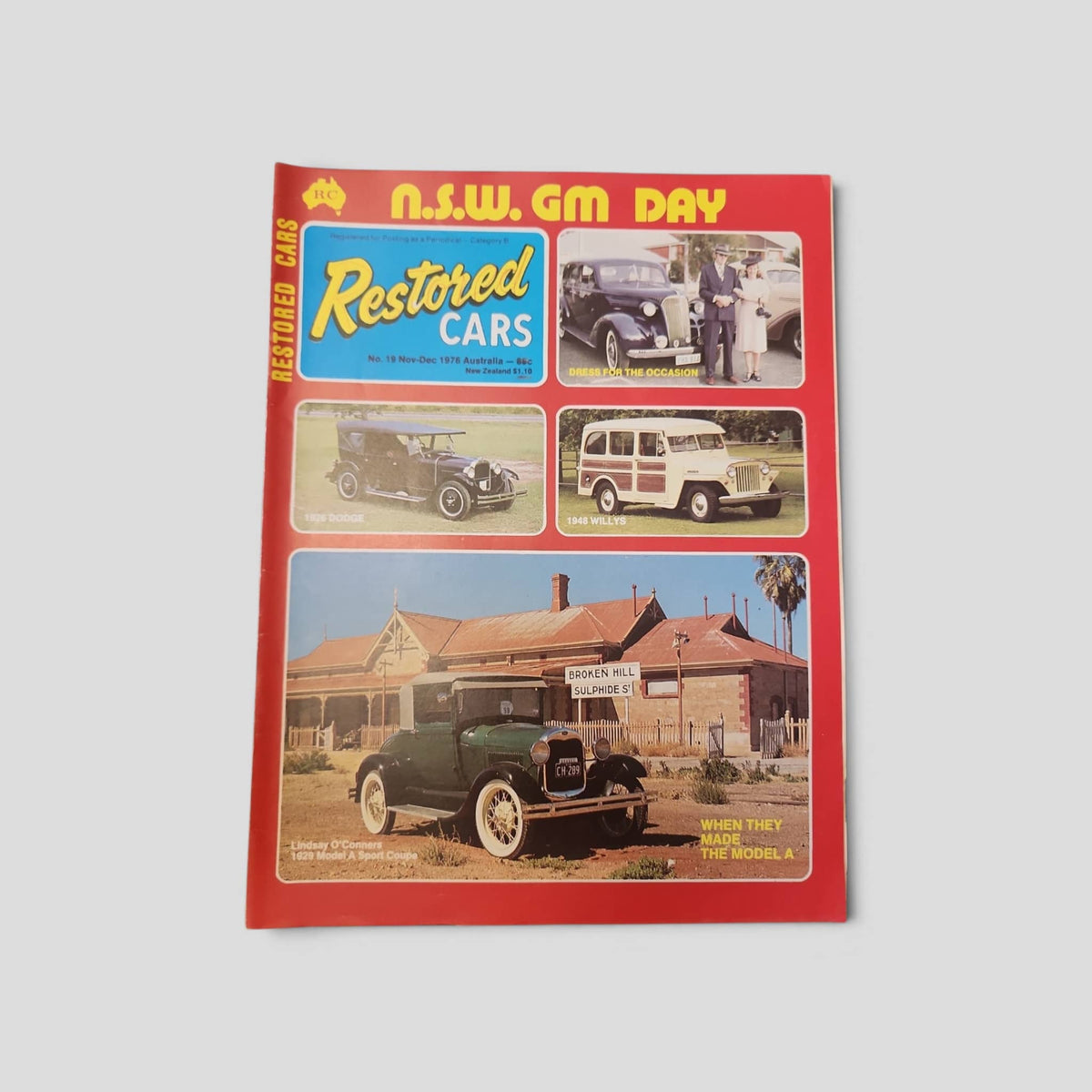Restored Cars – No. 19 – November–December 1976 — original front cover