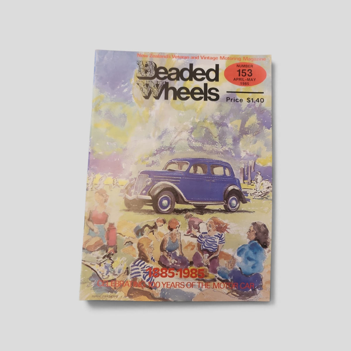 Beaded Wheels – No. 153 – April–May 1985 — original front cover