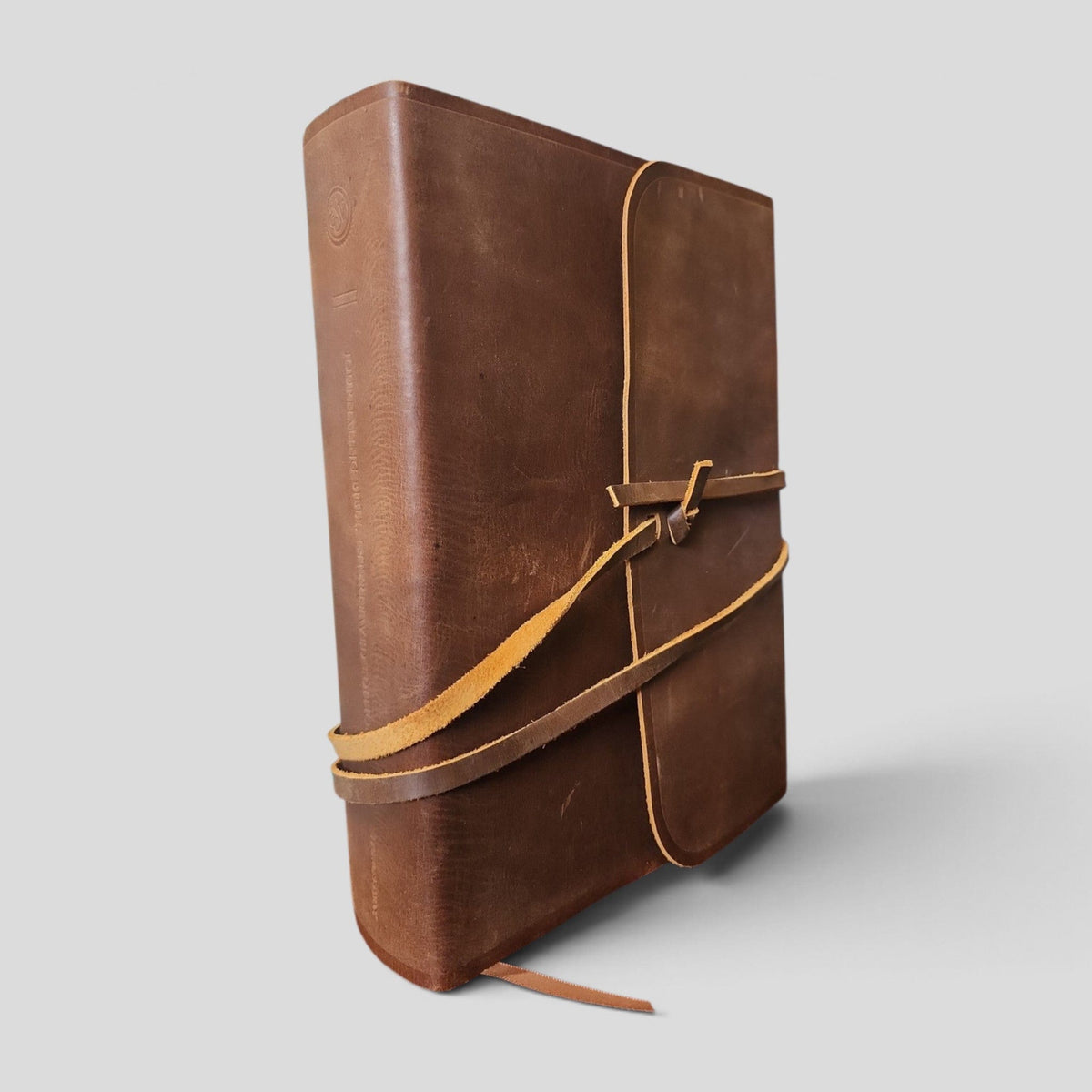 ESV Journaling Bible — Interleaved Edition, Brown Flap and Strap — actual copy