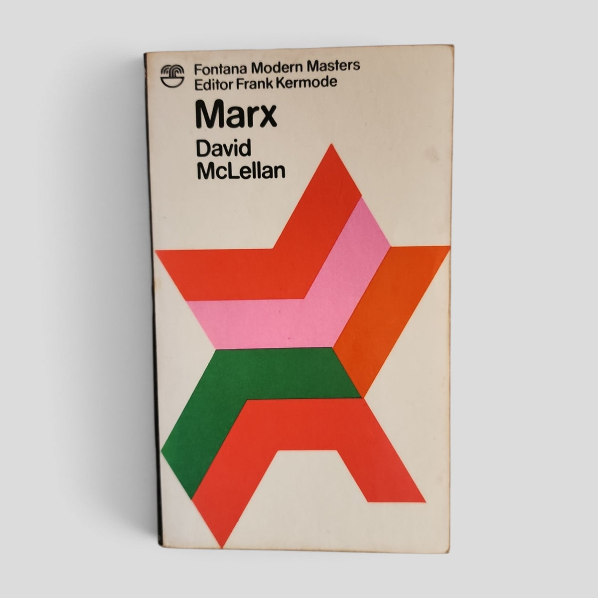 Marx by David McLellan, Fontana Modern Masters vintage paperback cover