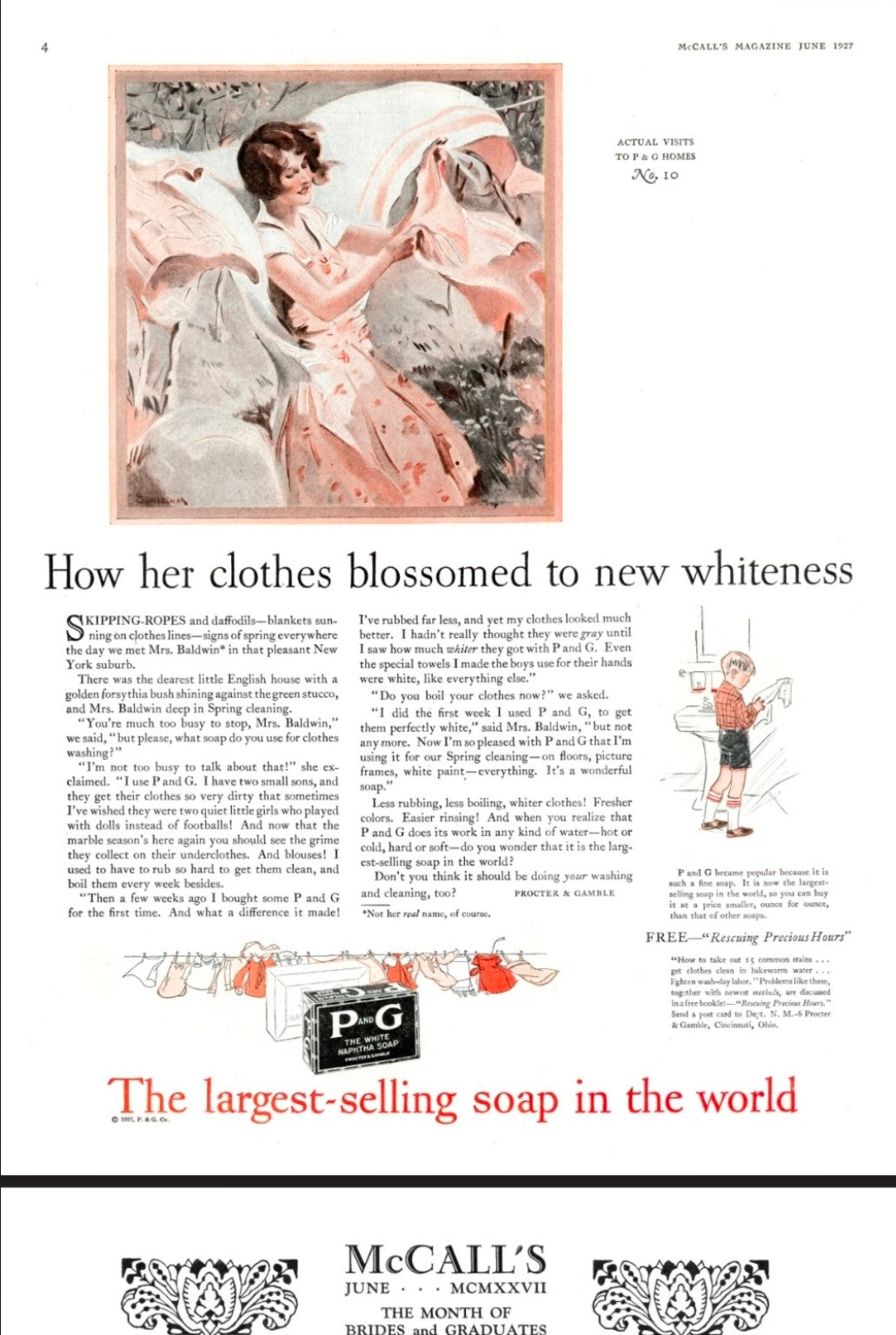 McCall's Magazine June 1927 vintage advertisement page