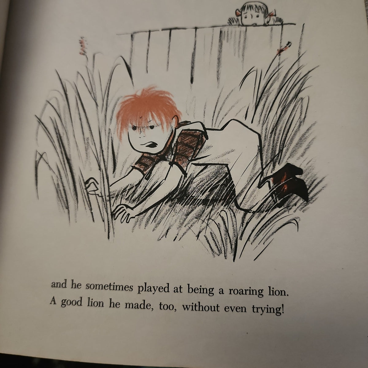 Interior illustration from Mop Top by Don Freeman