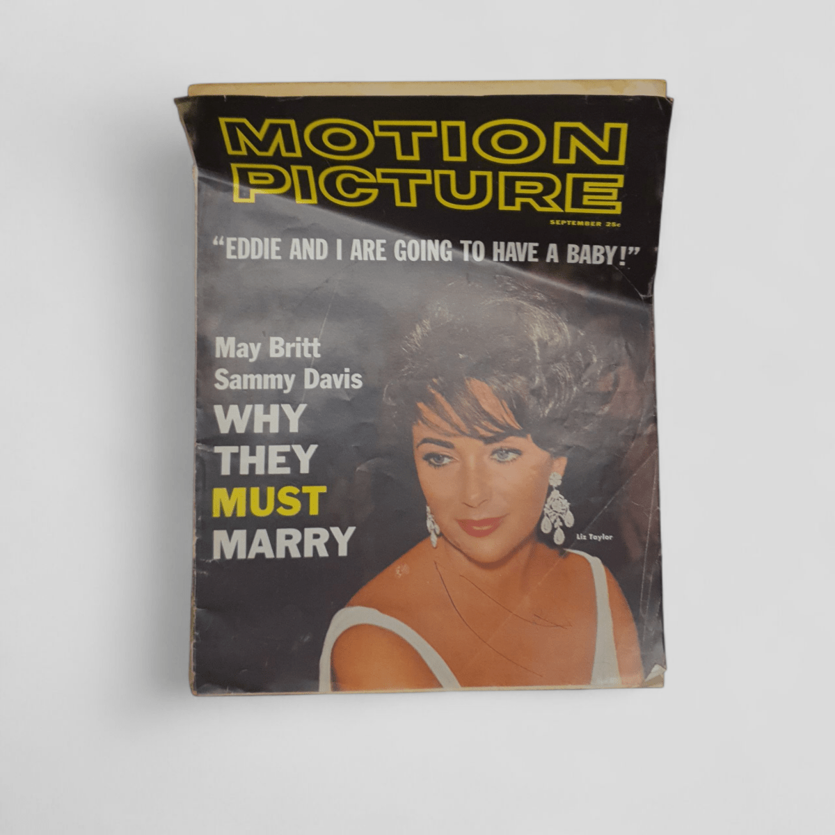 Motion Picture (May Britt, Sammy Davis, Liz Taylor Cover) 'Why They Must Marry' - Books Worth Keeping