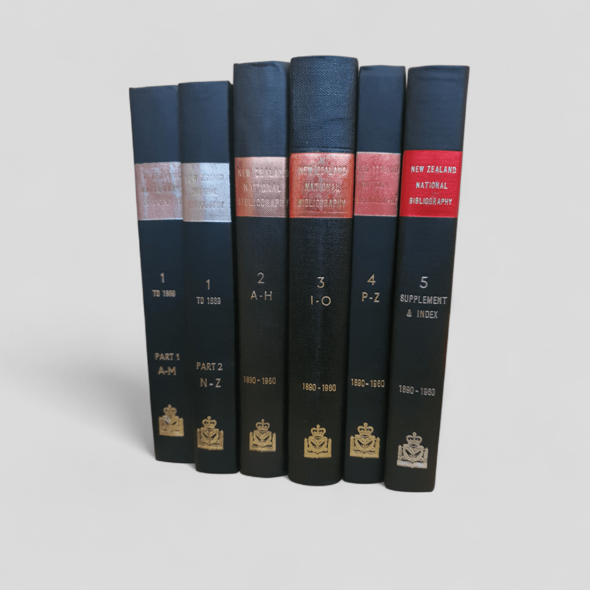New Zealand National Bibliography to the Year 1960 (Complete Set of 6 Volumes) edited by A. G. Bagnall et al. - Books Worth Keeping