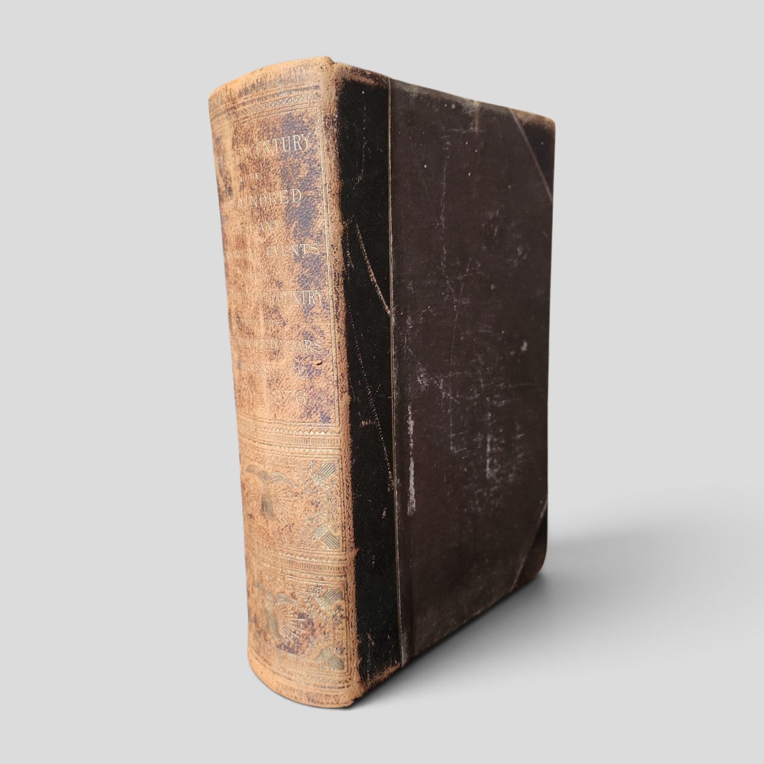 Our First Century by R. M. Devens 1878 leather-bound spine and boards