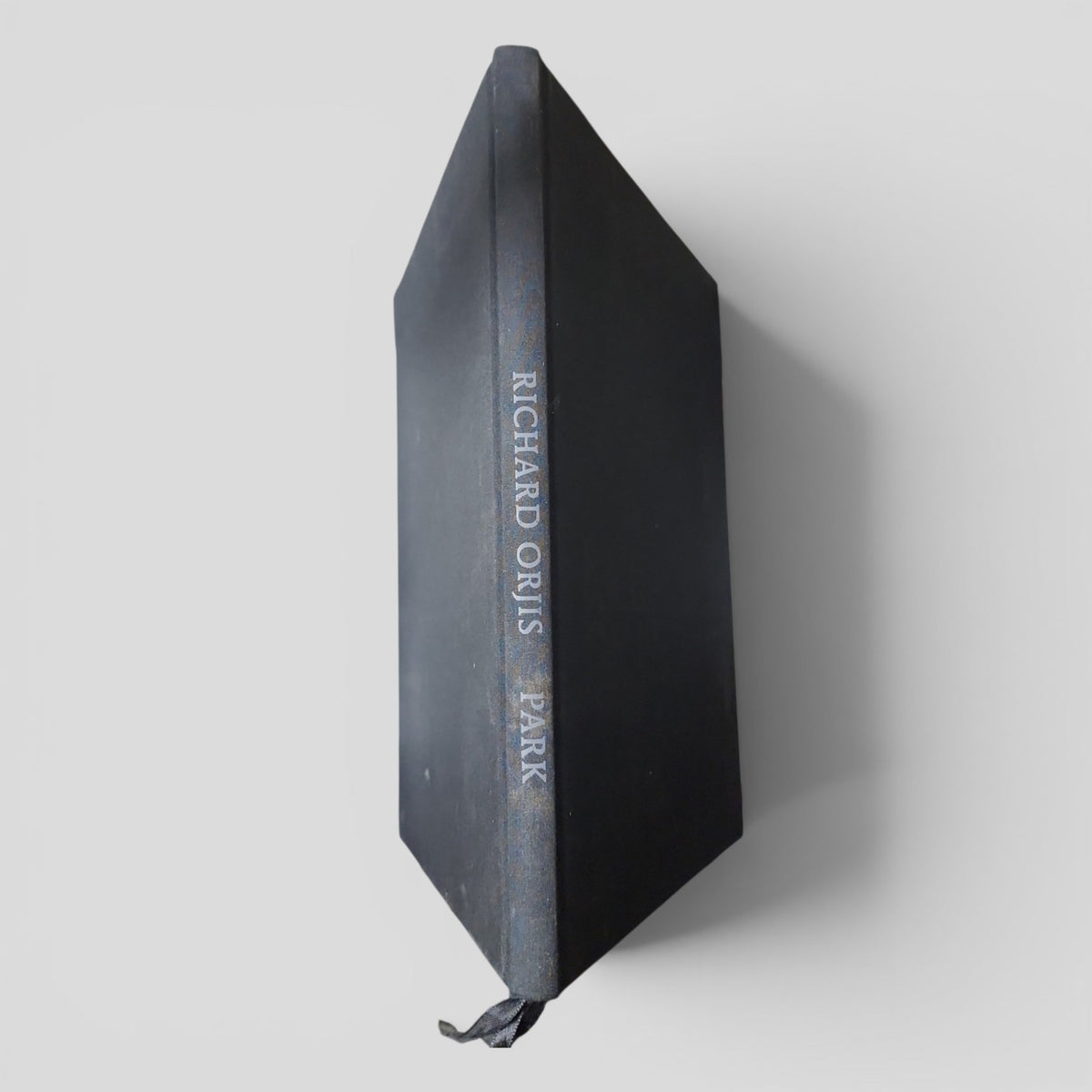 Black cloth hardcover of Park by Richard Orjis, 2011 New Zealand art monograph