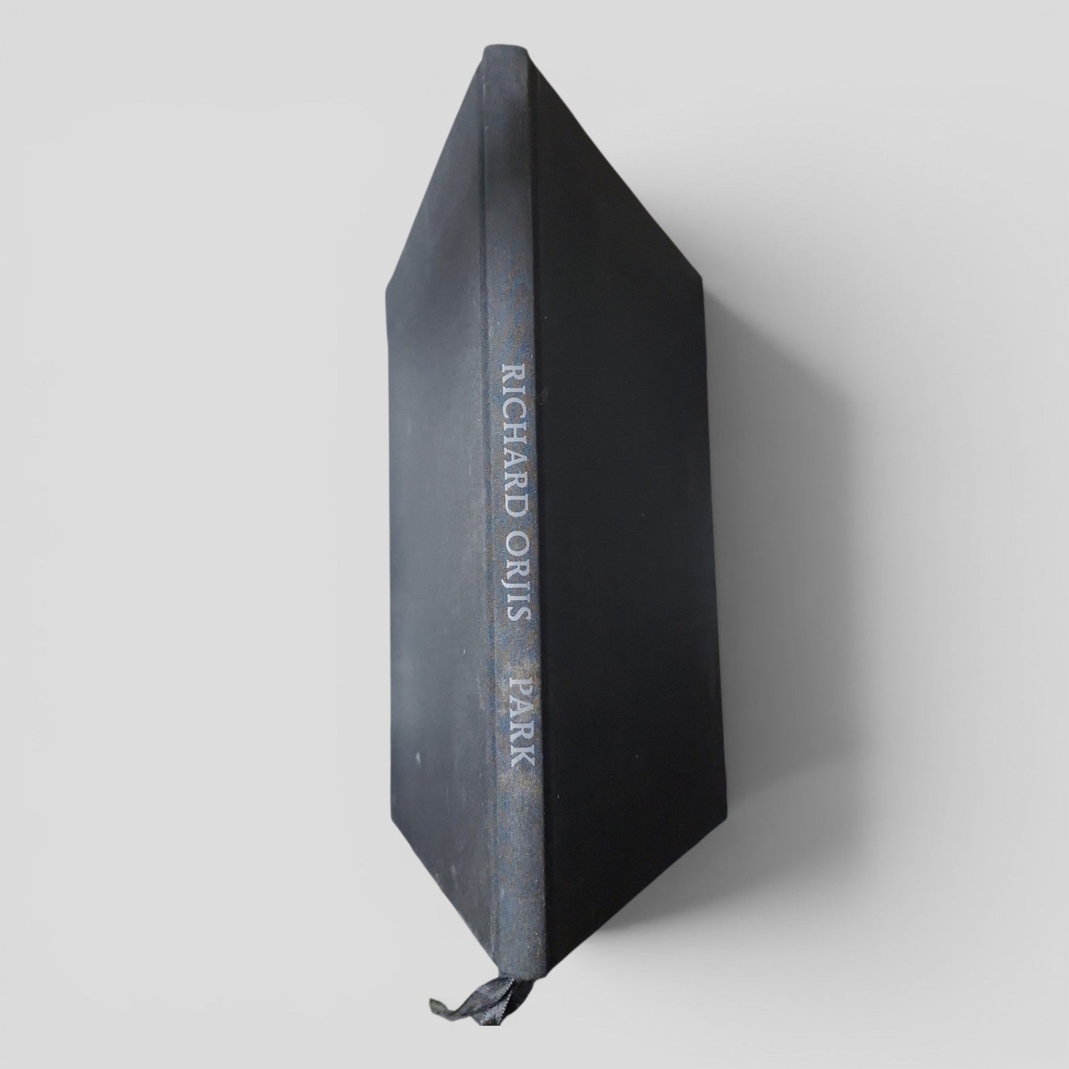 Black cloth hardcover of Park by Richard Orjis, 2011 New Zealand art monograph