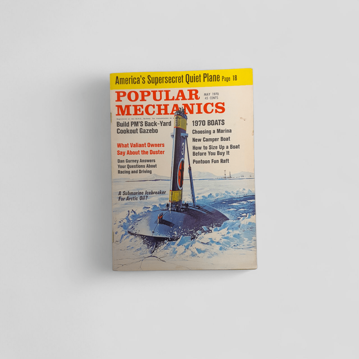 Popular Mechanics May 1970 Submarine Icebreaker - Books Worth Keeping