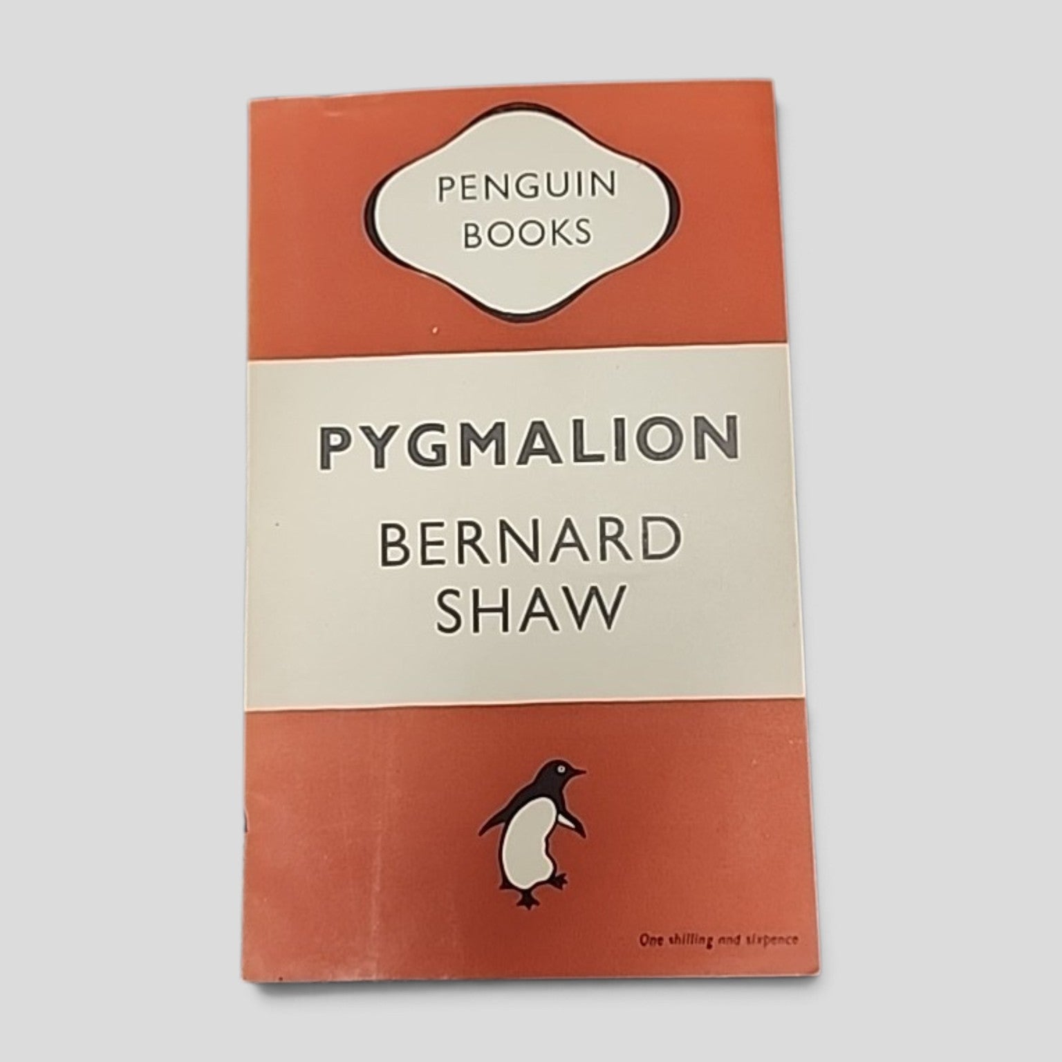 Pygmalion by Bernard Shaw, vintage Penguin Books orange and cream paperback cover