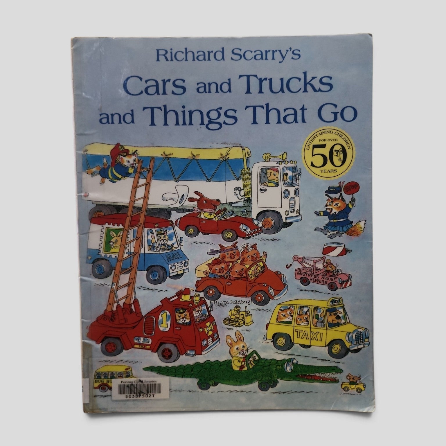 Richard Scarry's Cars and Trucks and Things That Go paperback cover