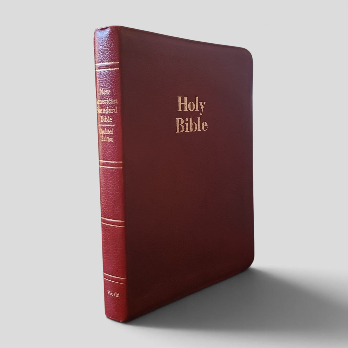 Holy Bible — NASB New American Standard Bible, World Slimline Reference — front cover