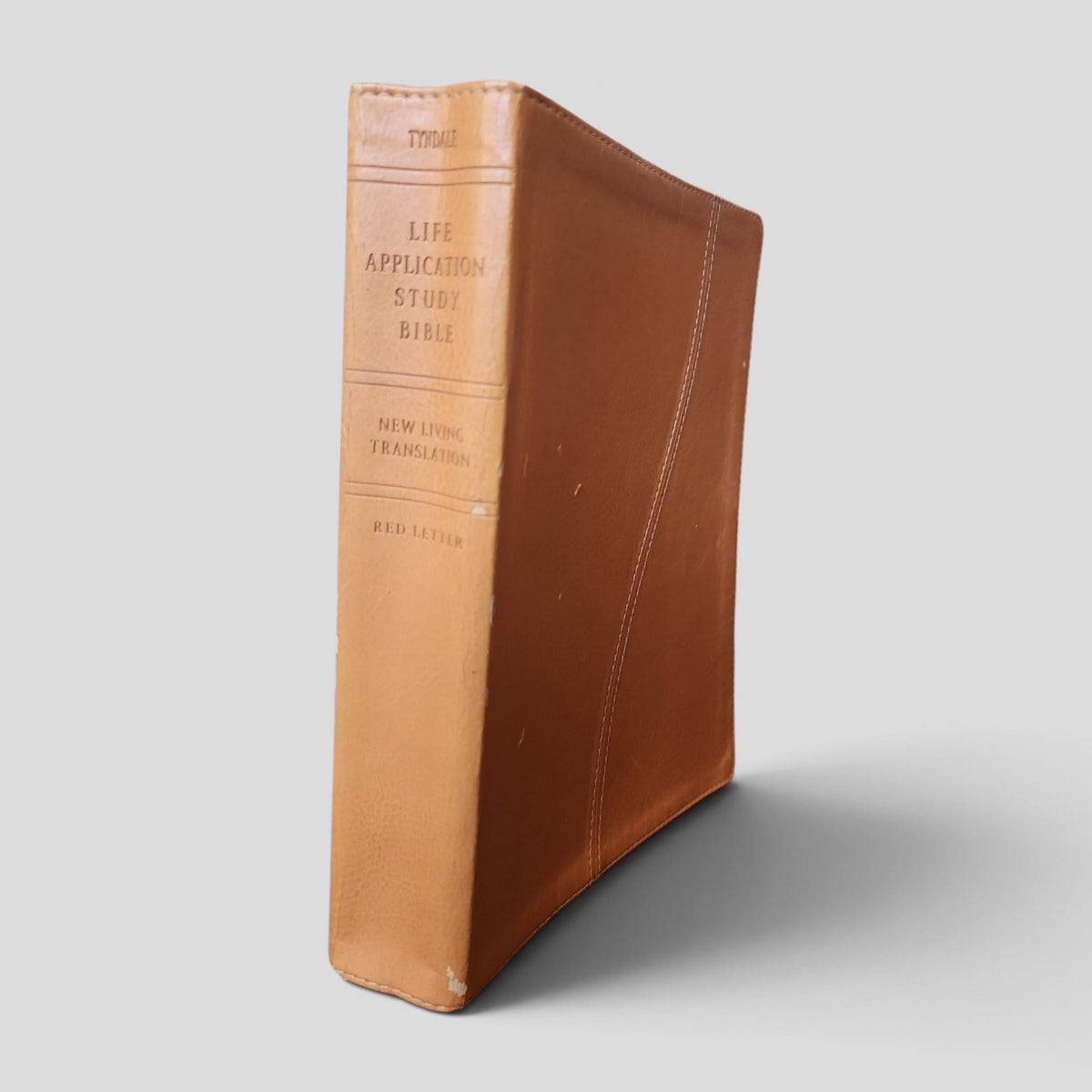 Life Application Study Bible — NLT New Living Translation, Tan/Brown LeatherLike — front cover