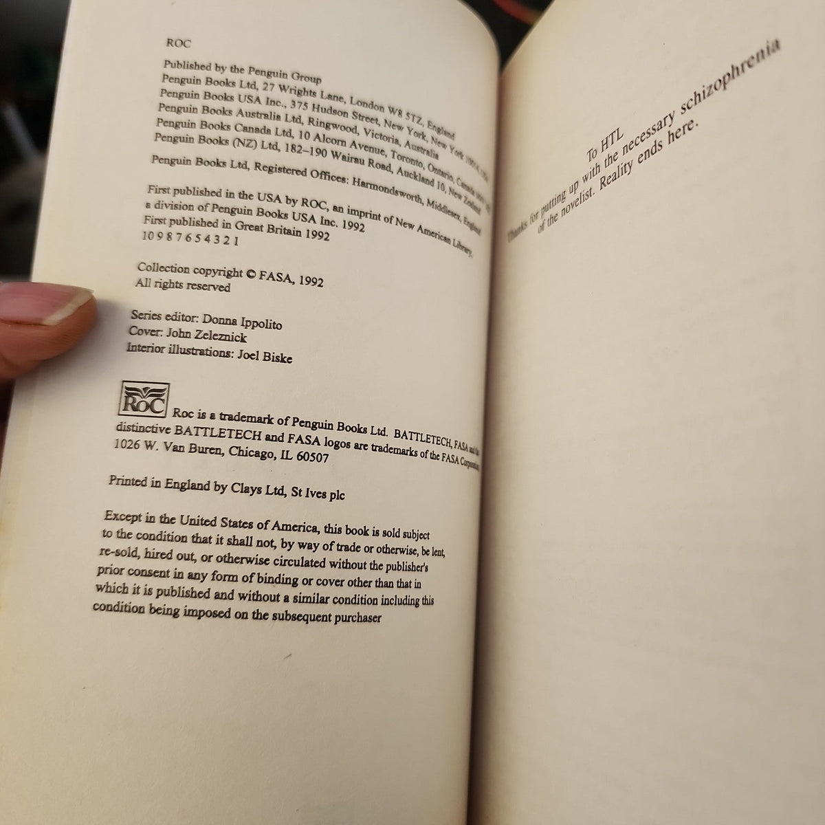 Shadowrun 2XS copyright and publication page