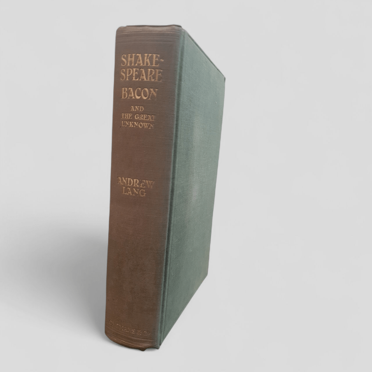 Shakespeare Bacon and the Great Unknown by Andrew Lang - Books Worth Keeping