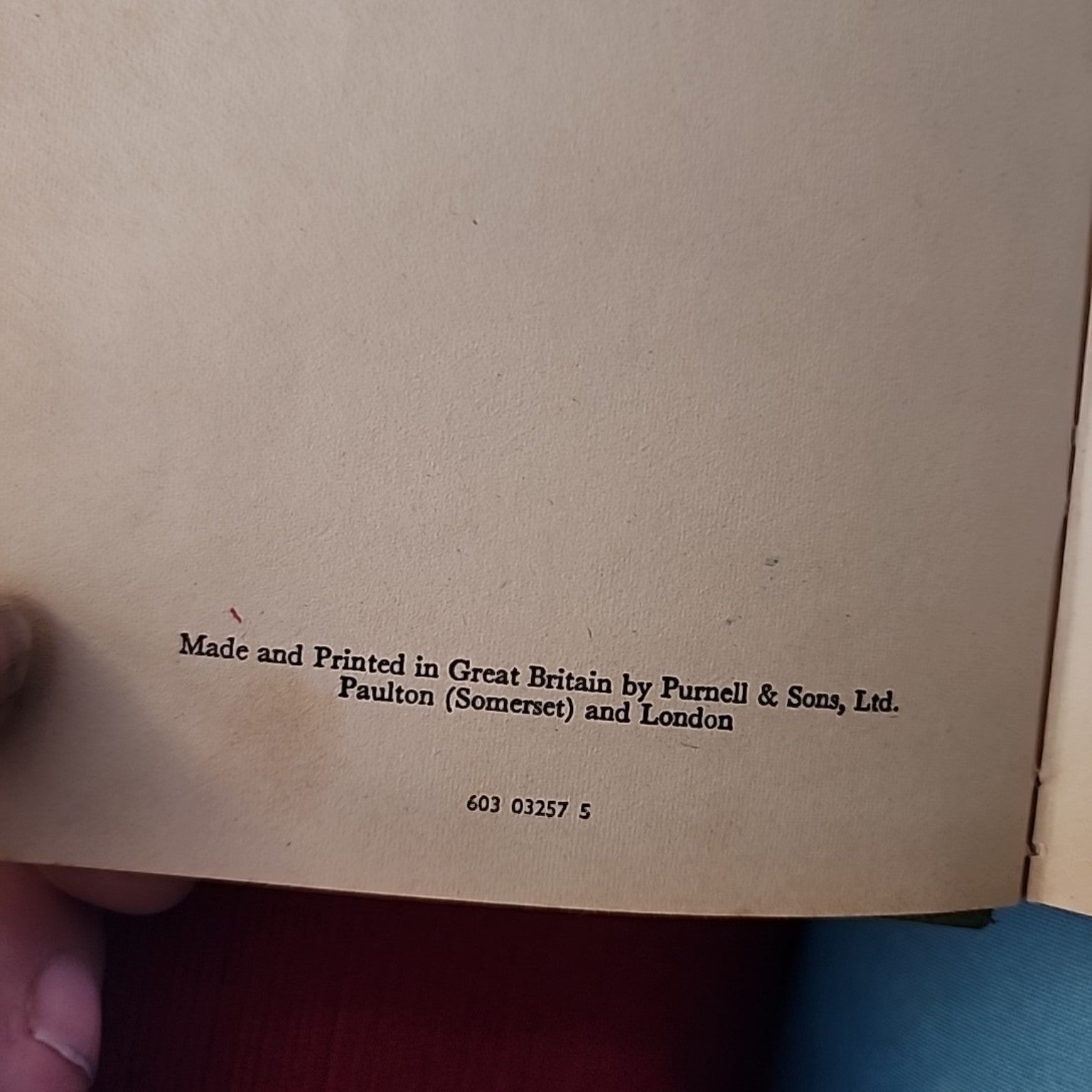 Tales of Brave Adventure printing details, Purnell & Sons, code 603 03257 5