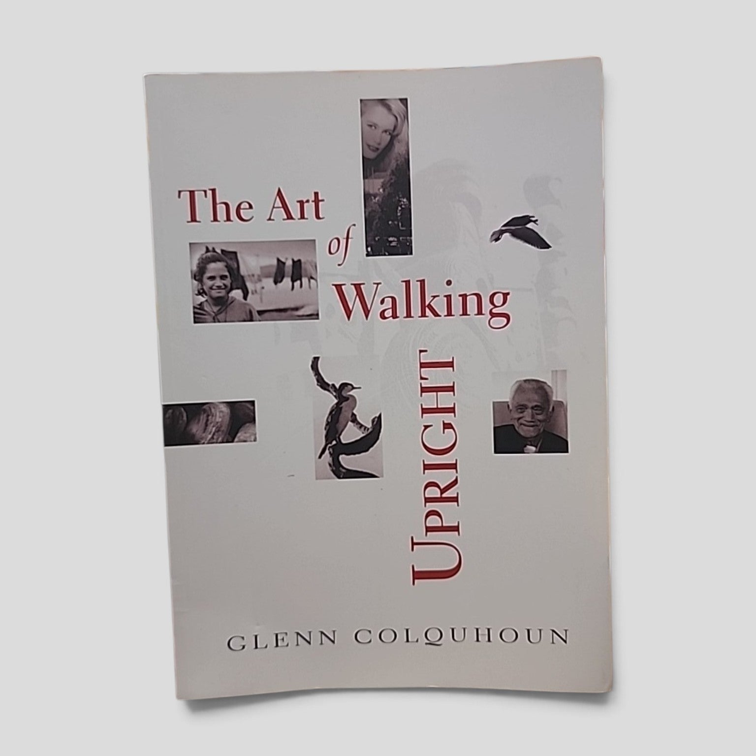 The Art of Walking Upright by Glenn Colquhoun signed paperback cover