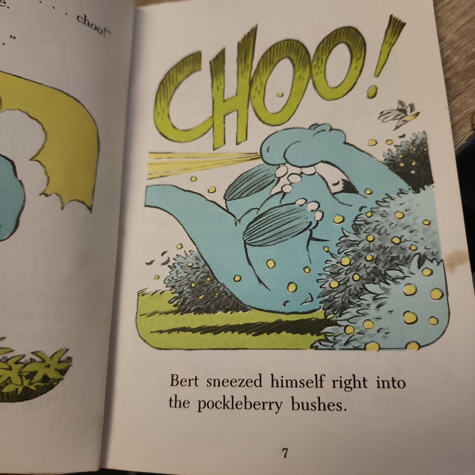 Interior illustration from The Big Sneeze by William Van Horn