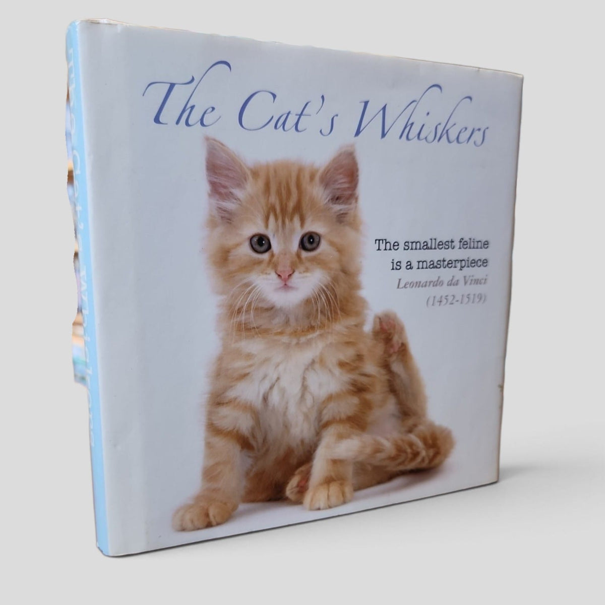 The Cat's Whiskers, cat photography and quotations hardcover front cover