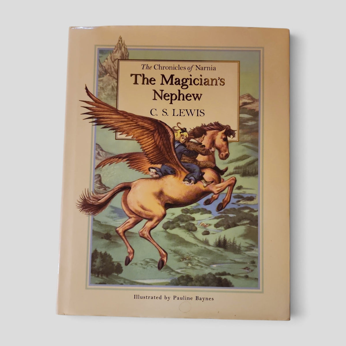 The Magician's Nephew by C. S. Lewis, illustrated by Pauline Baynes, color gift edition hardcover front cover