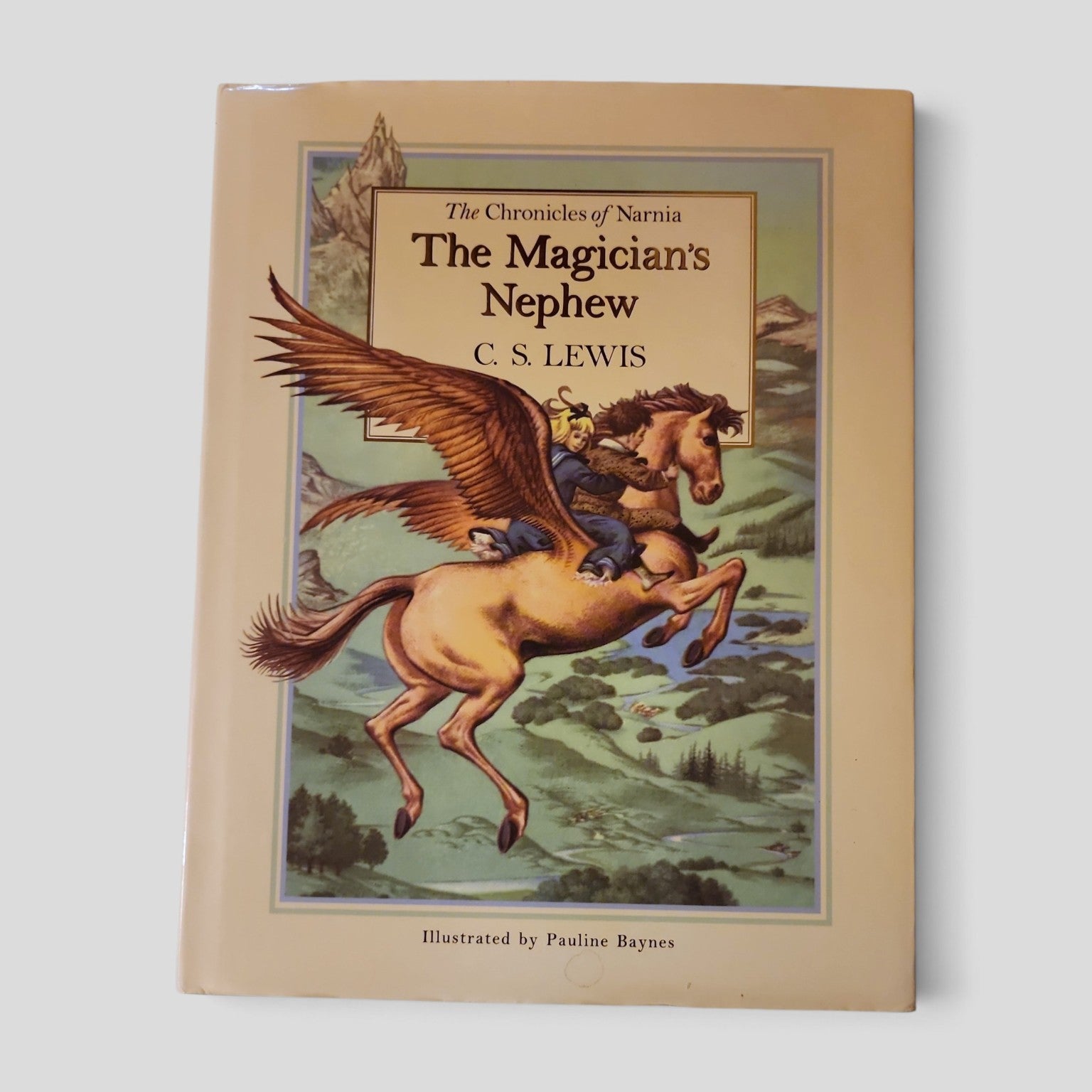The Magician's Nephew by C. S. Lewis, illustrated by Pauline Baynes, color gift edition hardcover front cover