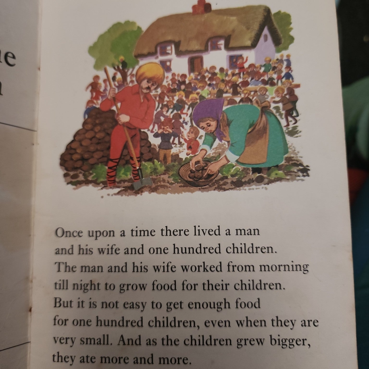 Interior illustration from The Man with One Hundred Children