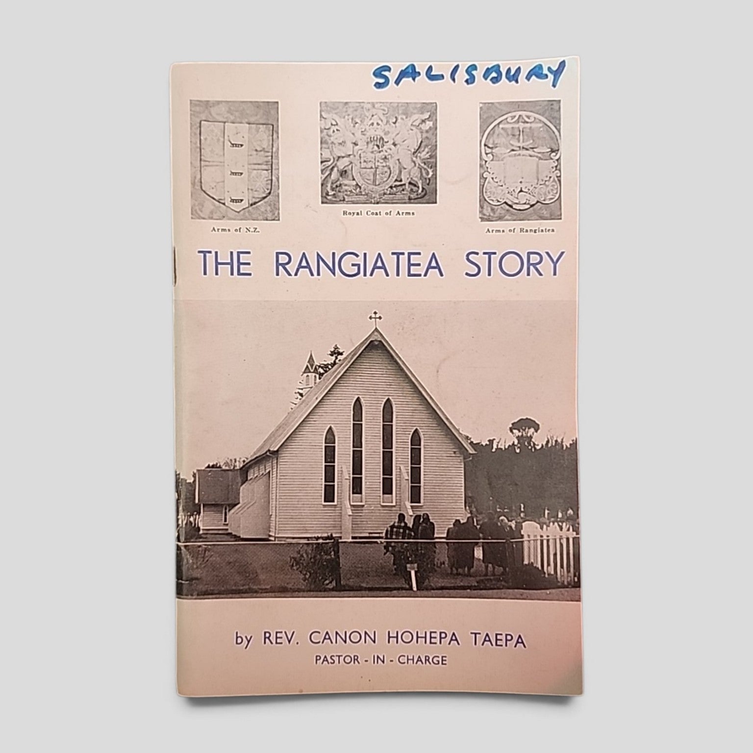 The Rangiatea Story by Rev. Canon Hohepa Taepa, 1966 booklet cover