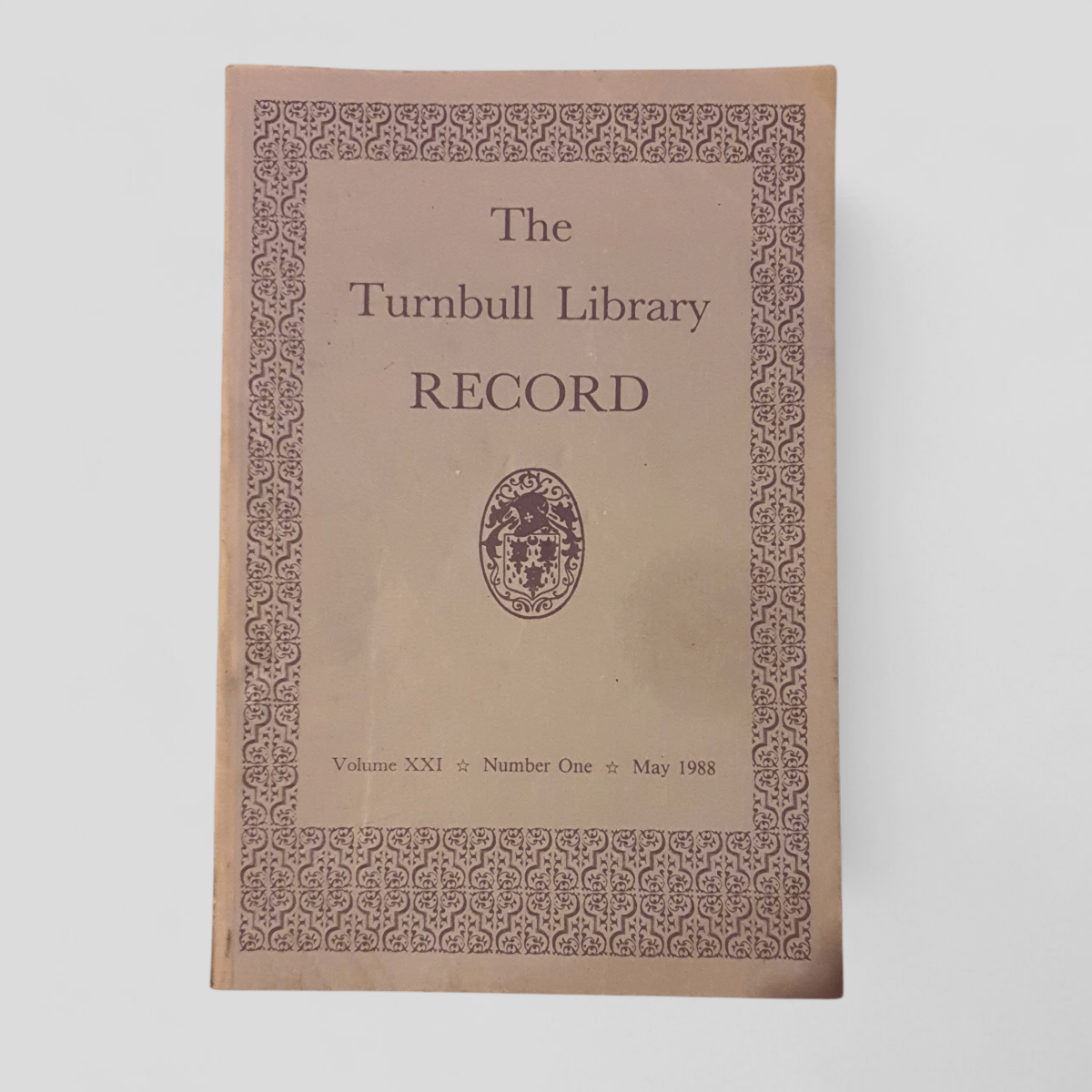 The Turnbull Library Record Vol XXI No 1 (May 1988) - Books Worth Keeping
