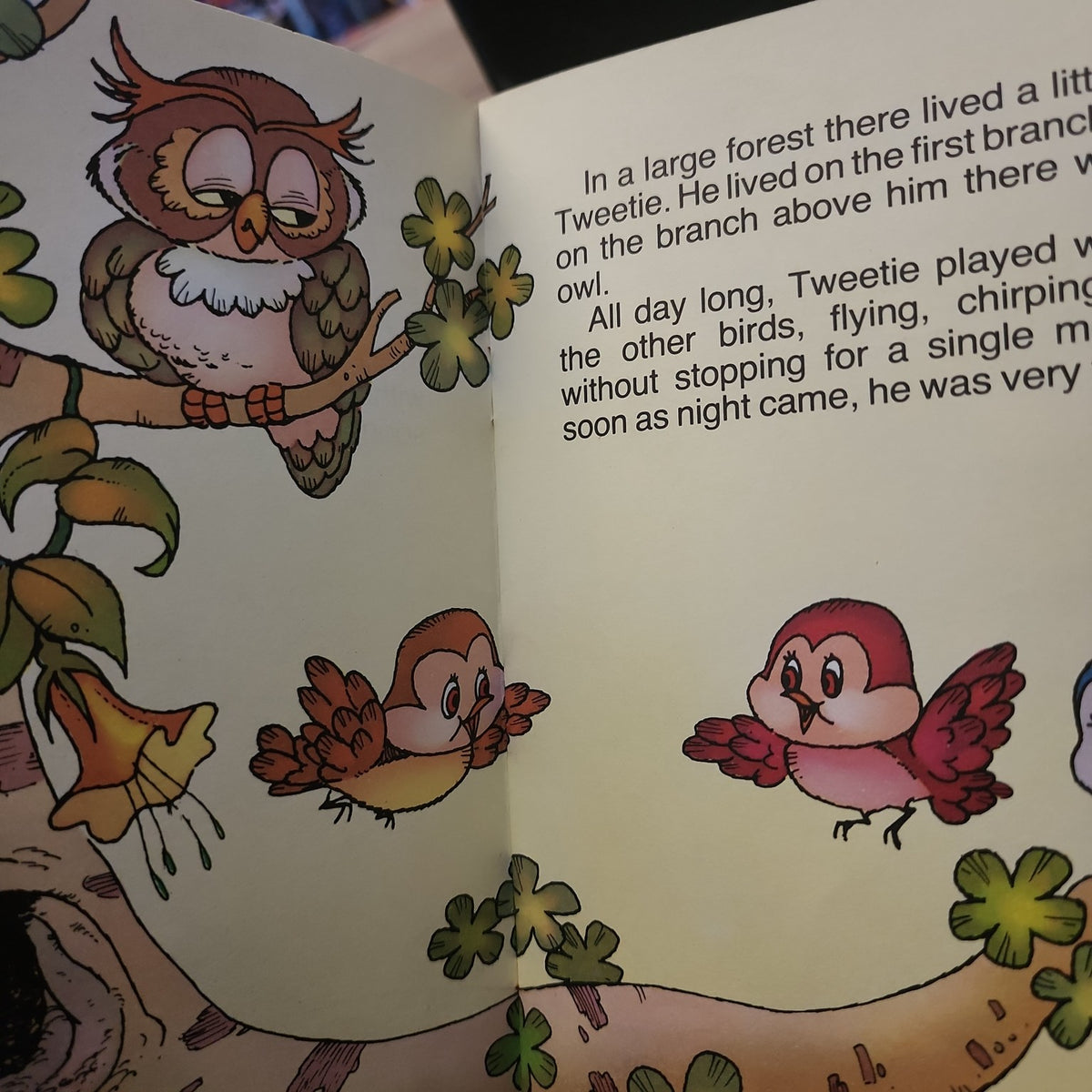 Tweetie, the Little Bird illustrated interior page