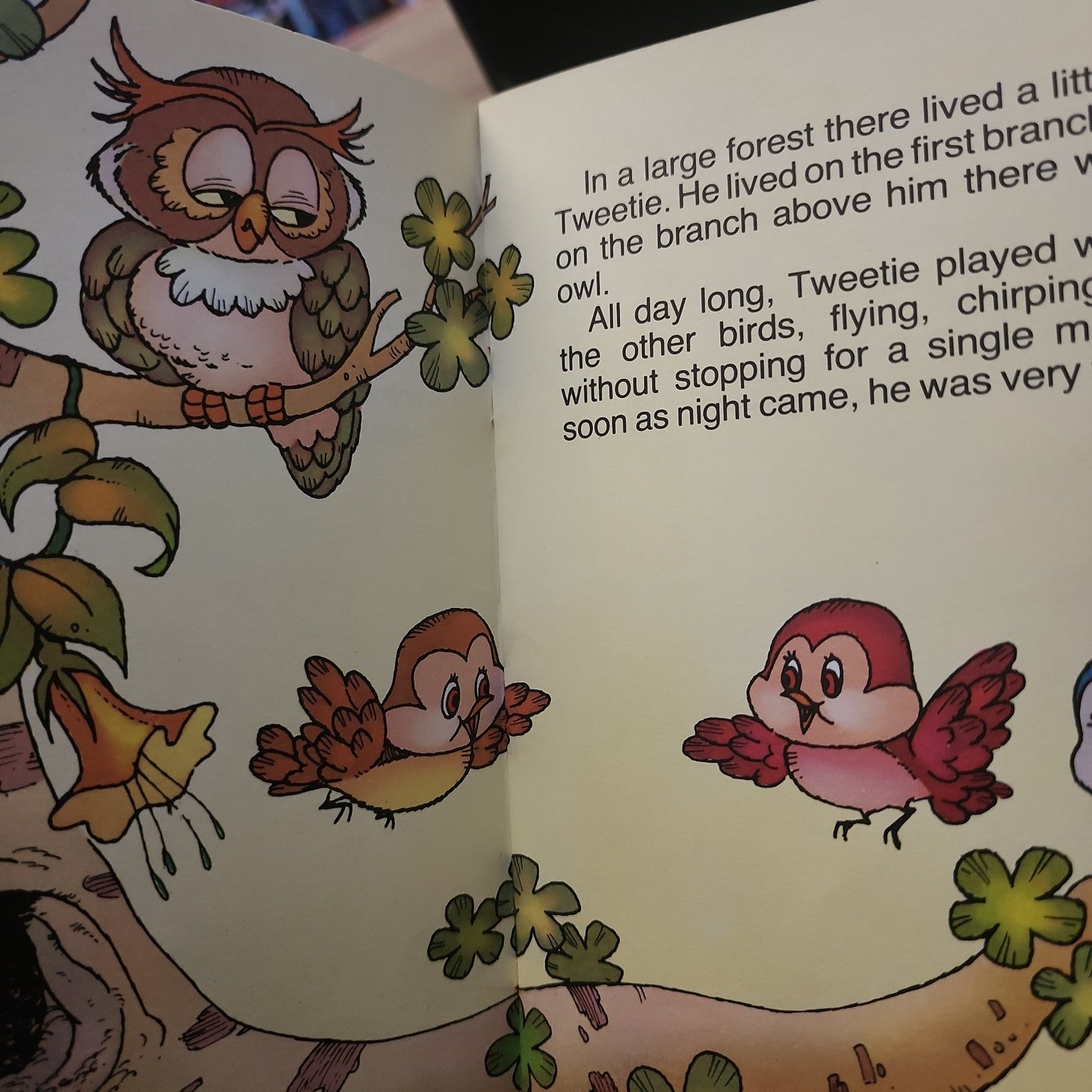 Tweetie, the Little Bird illustrated interior page