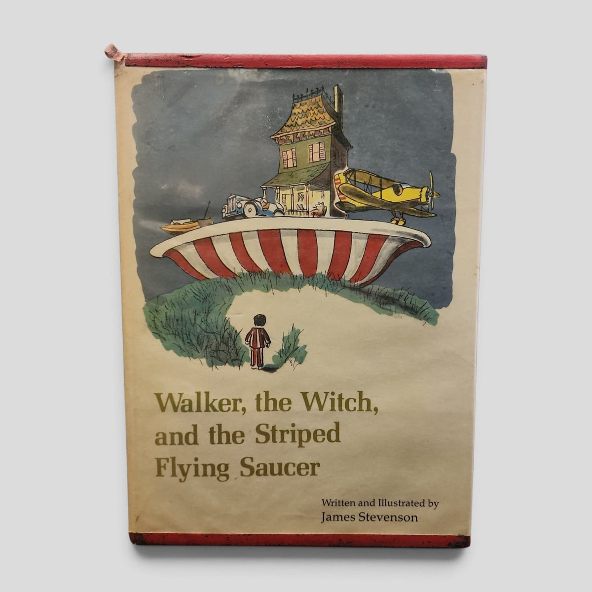 Walker, the Witch, and the Striped Flying Saucer by James Stevenson - front cover