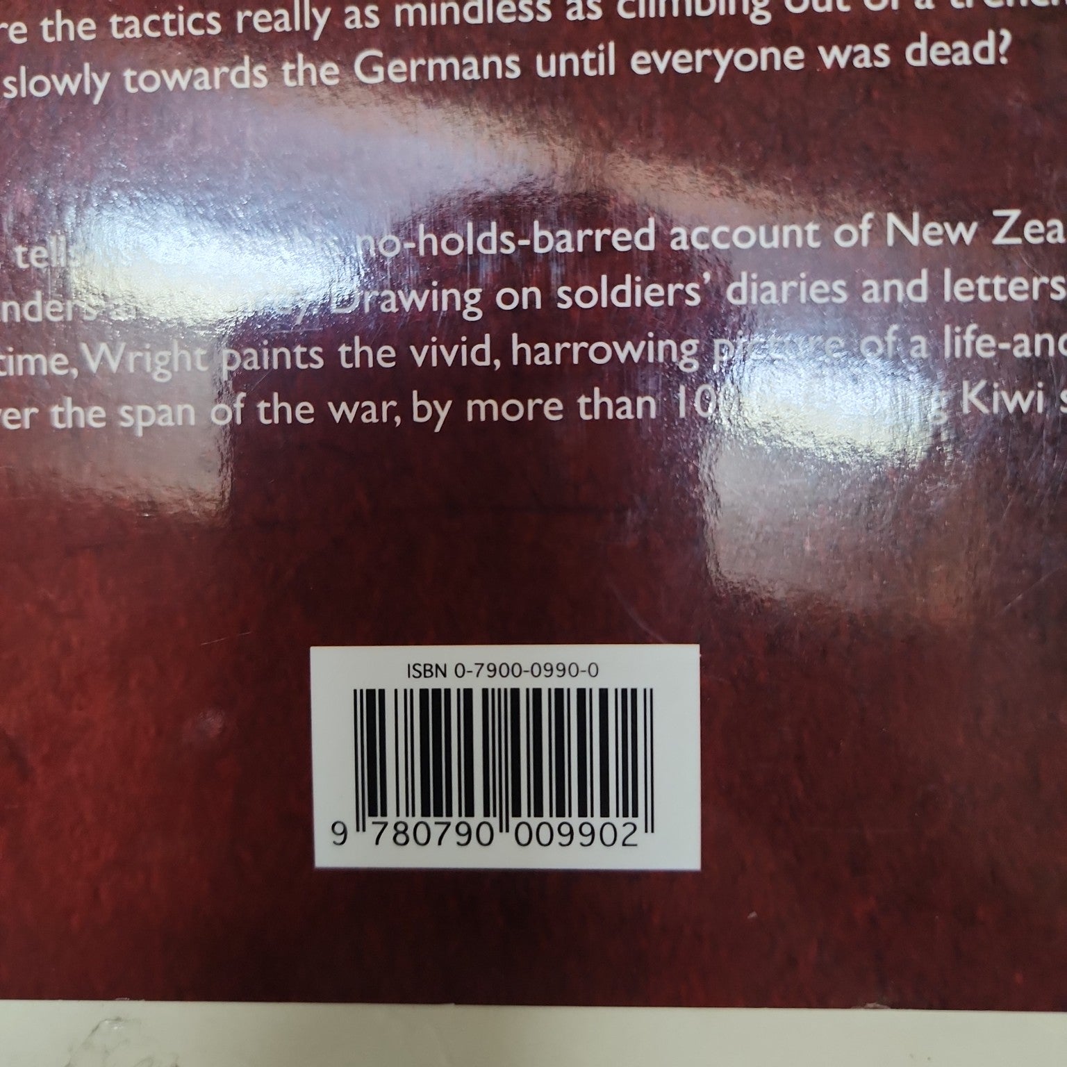 Western Front by Matthew Wright - back cover and ISBN