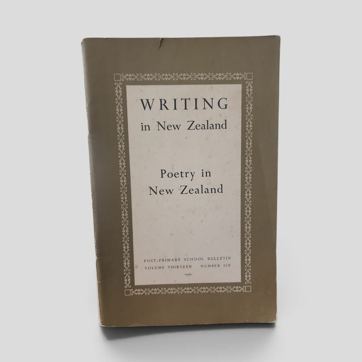 Writing in New Zealand: Poetry in New Zealand, 1960 school bulletin front cover